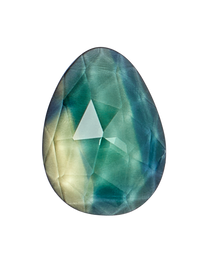F910 - Australian Blue-Green Bi-Color Rose Cut Sapphire