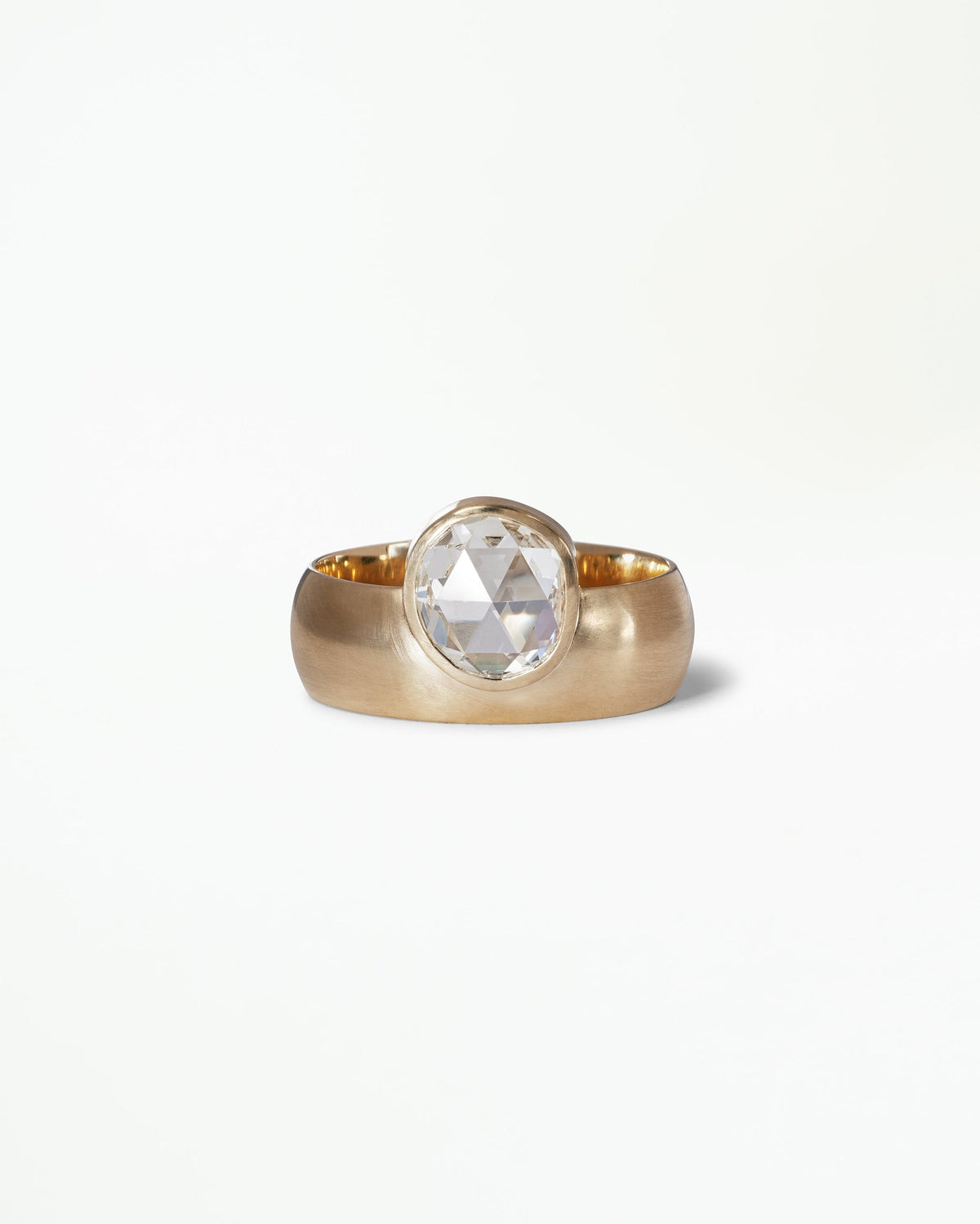 Antique Rose Cut Diamond Monolith Ring