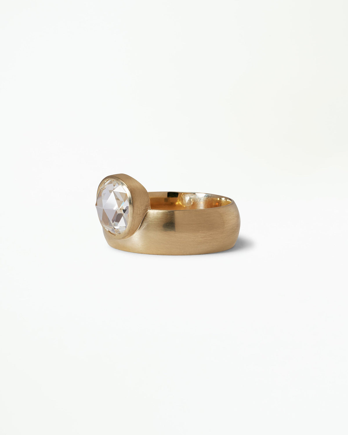 Antique Rose Cut Diamond Monolith Ring