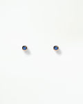 Asscher Cut Sapphire Stud Earring