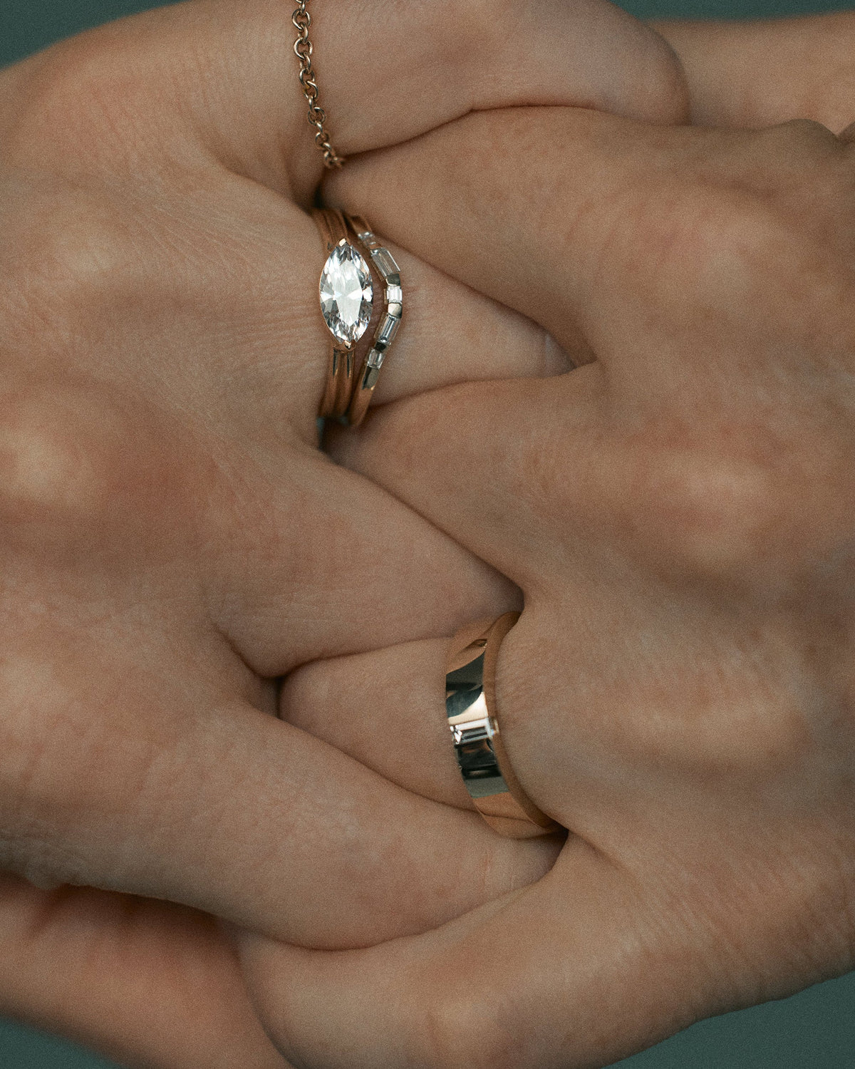 Baguette Cut Diamond Tidal Band