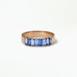 Baguette Cut Sapphire Band