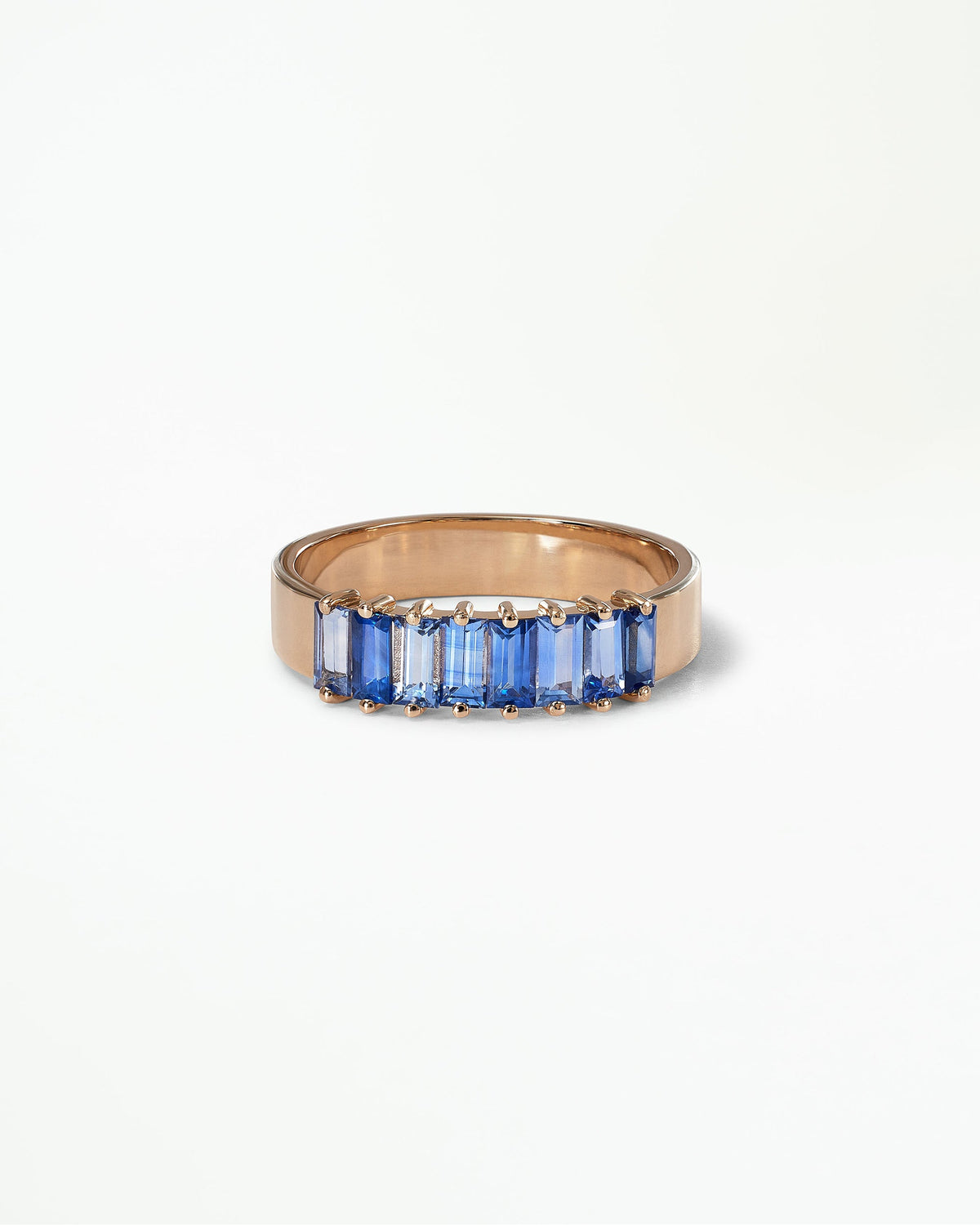Baguette Cut Sapphire Band