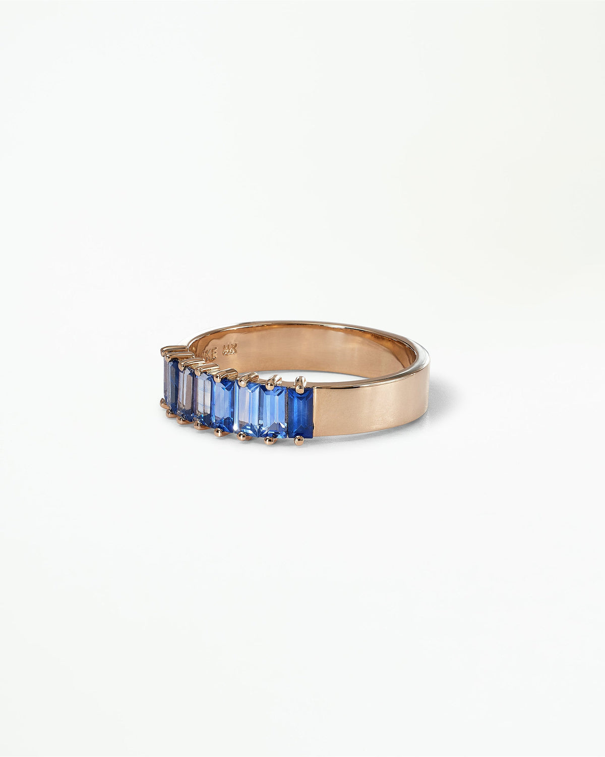 Baguette Cut Sapphire Band