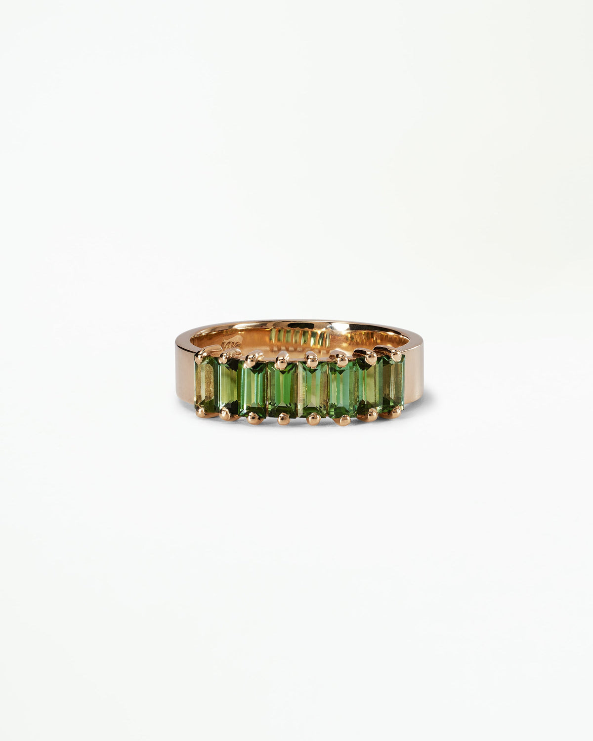 Baguette Cut Tourmaline Band