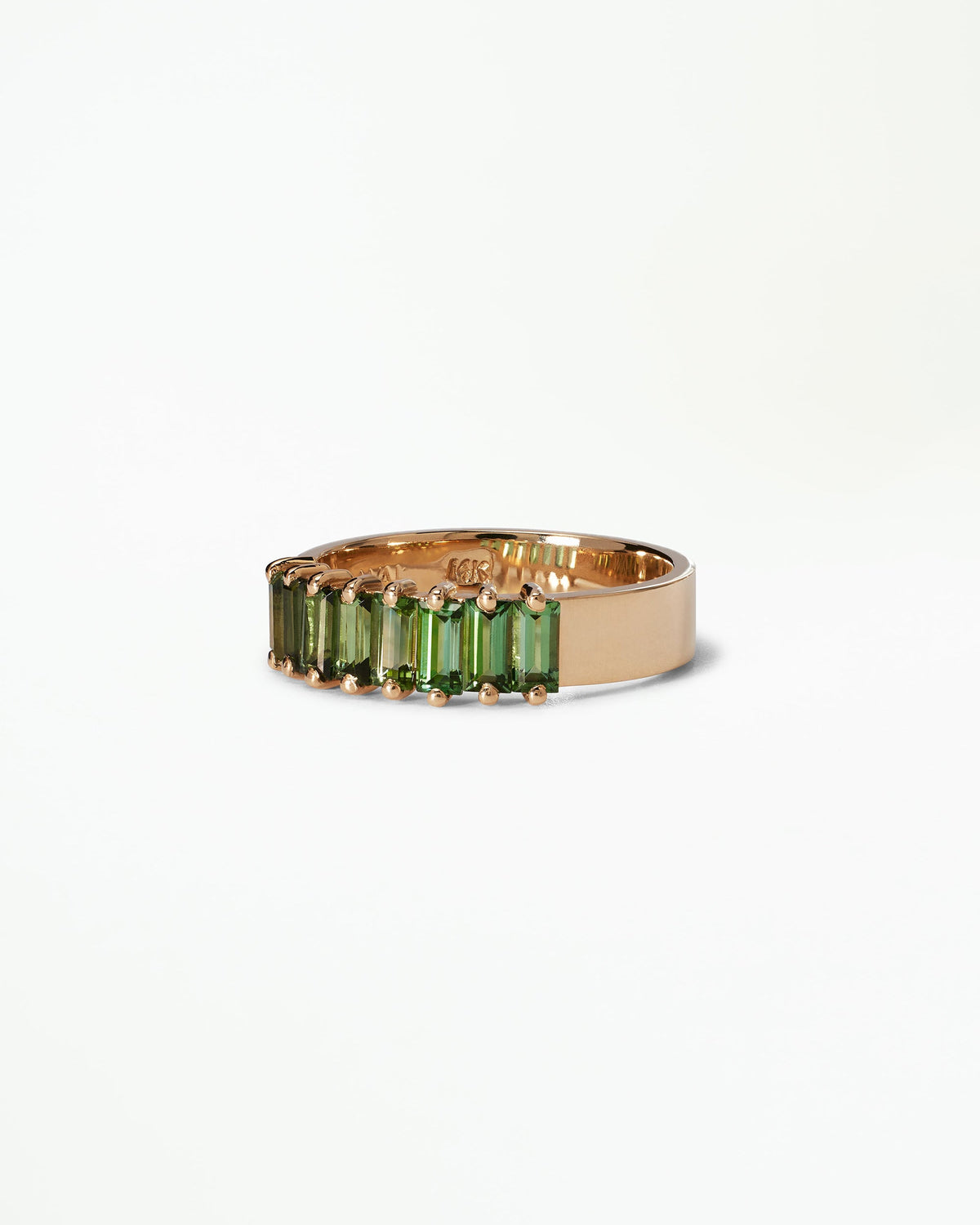 Baguette Cut Tourmaline Band