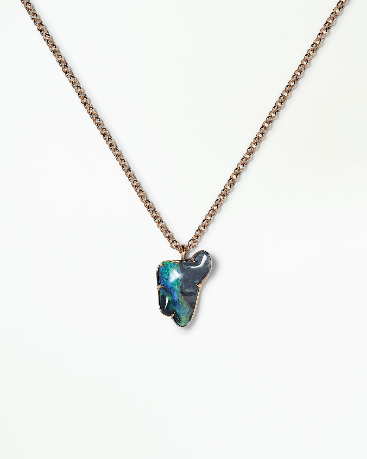 Black Opal Borealis Pendant No. 40