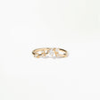 Brilliant Cut Diamond Organic Triangle Ring