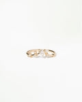 Brilliant Cut Diamond Organic Triangle Ring