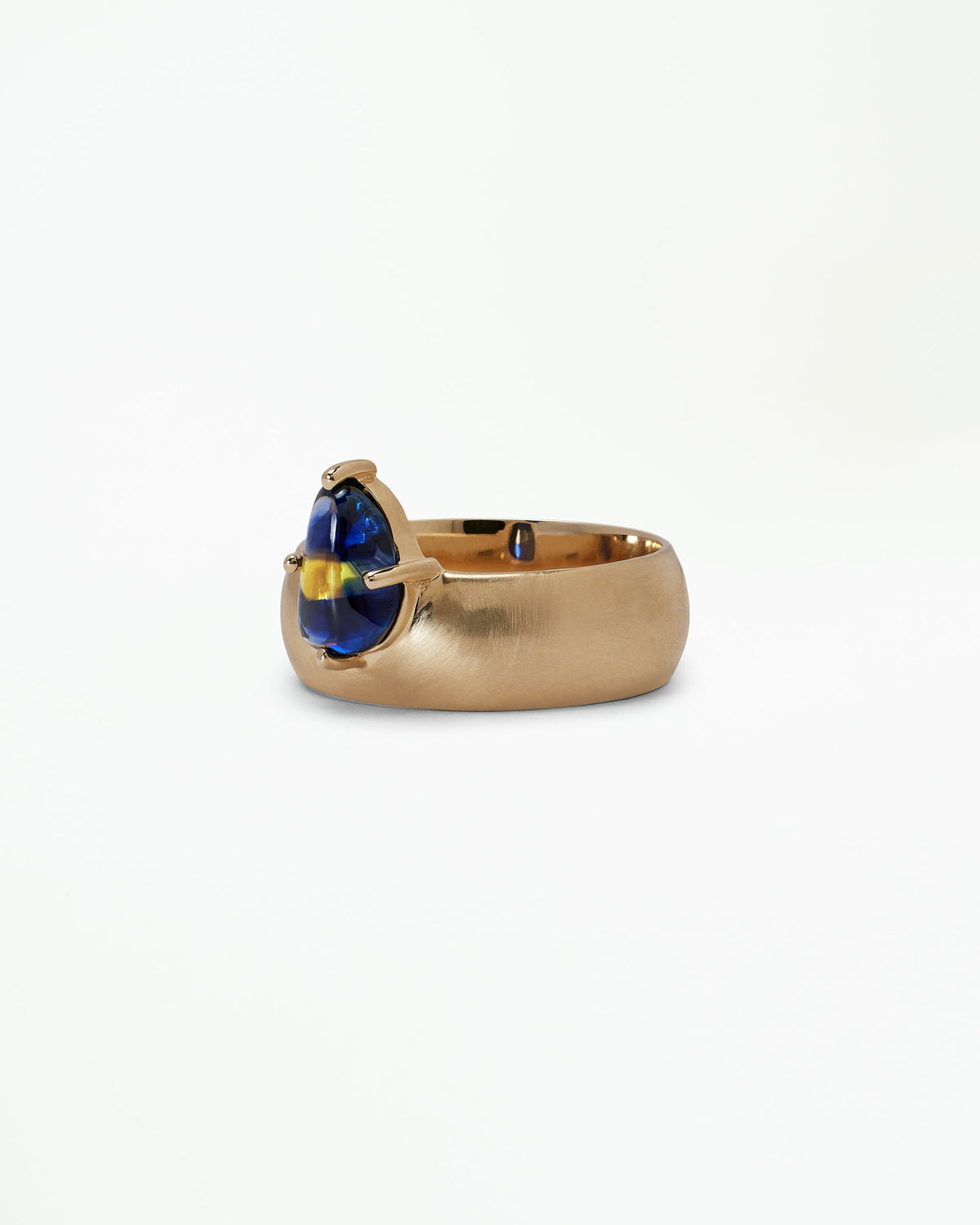 Cabochon Sapphire Monolith Ring No. 8