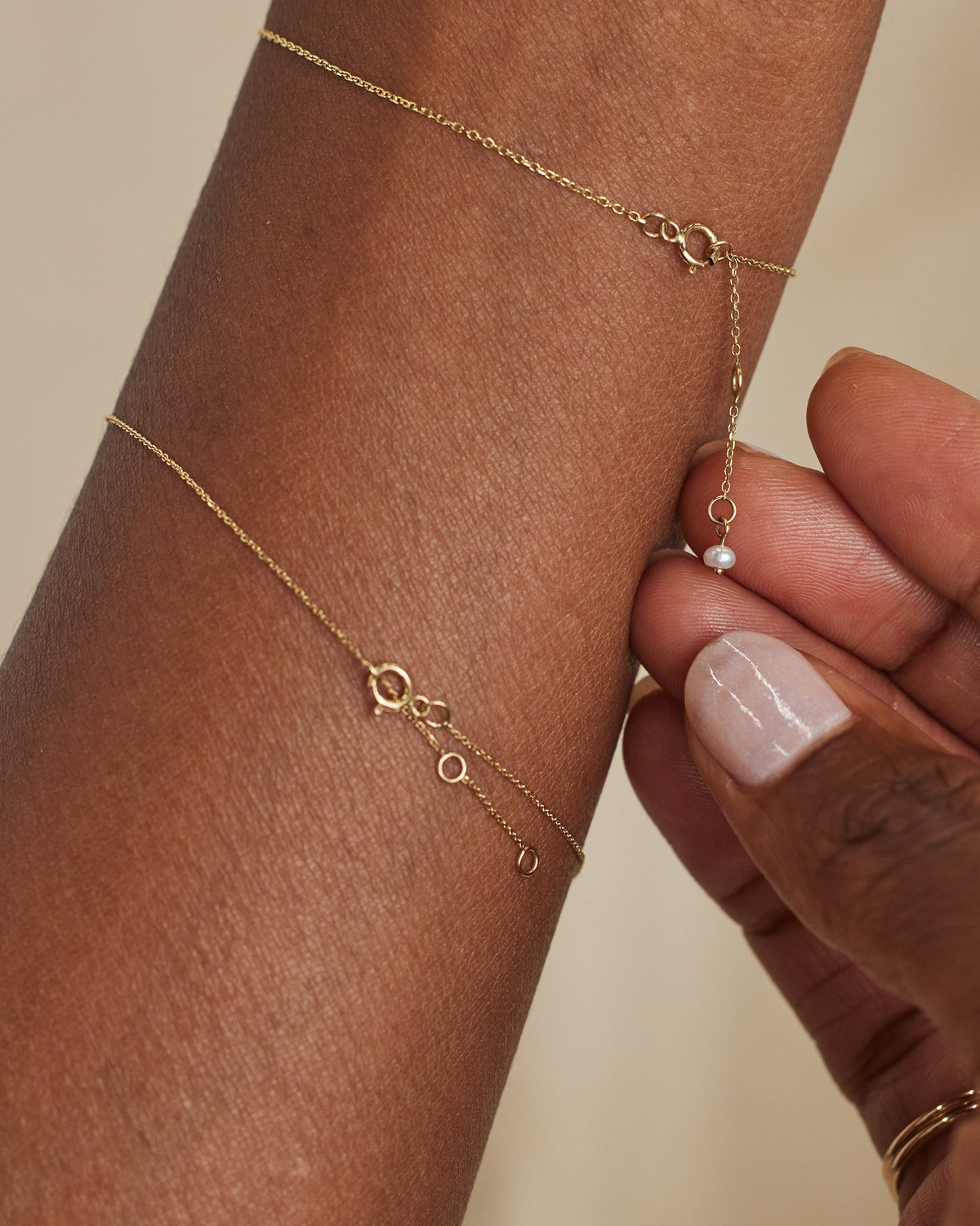 Caged Pearl Bracelet