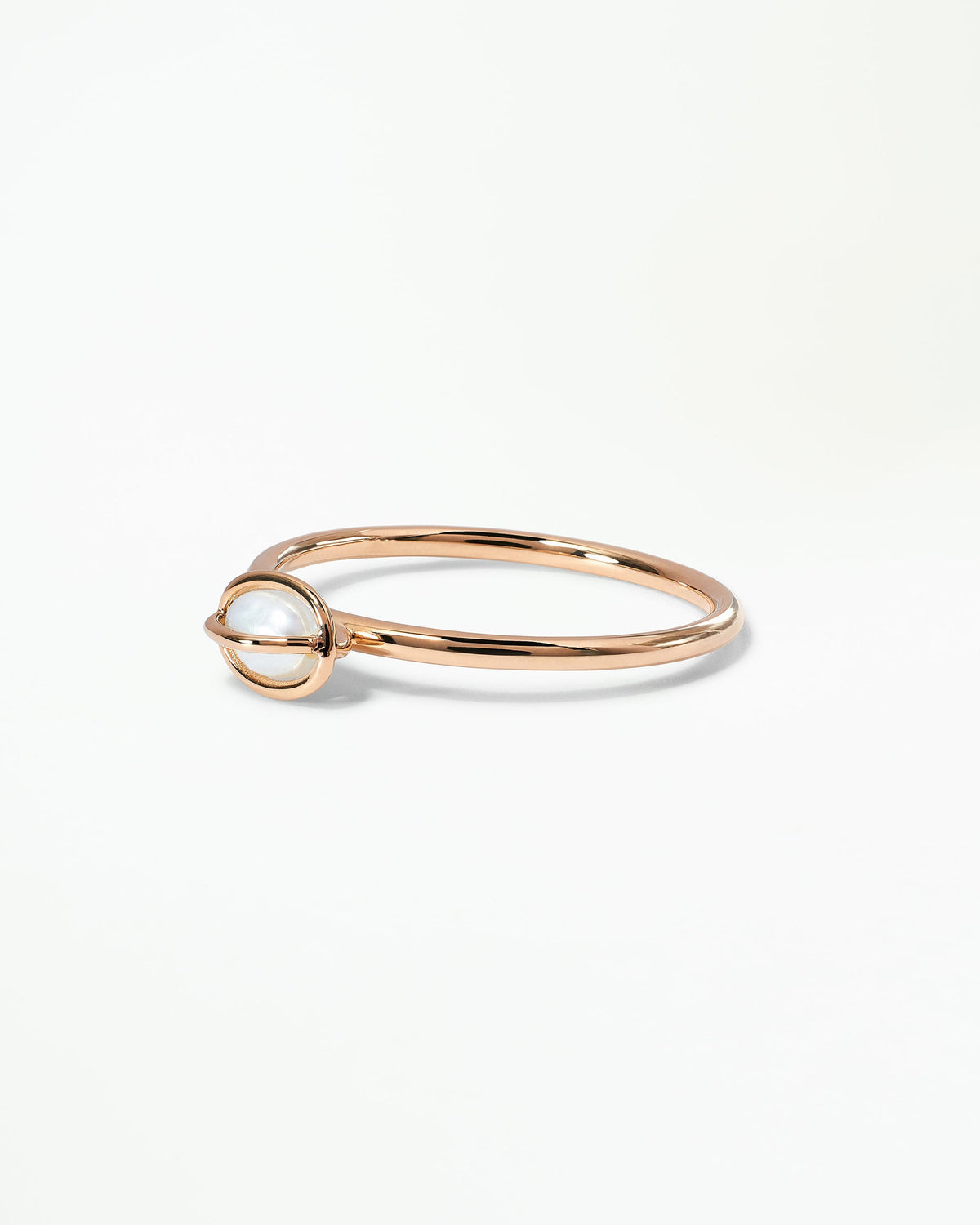 Caged Pearl Ring