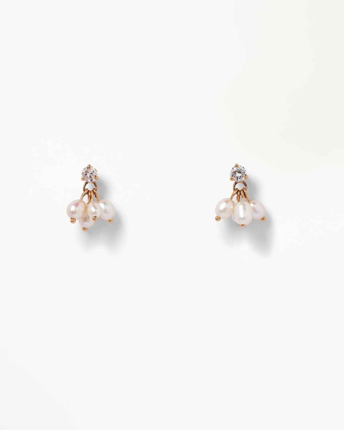 Diamond and Pearl Cloudburst Earring
