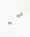 Diamond Dimple Flat Back Earring