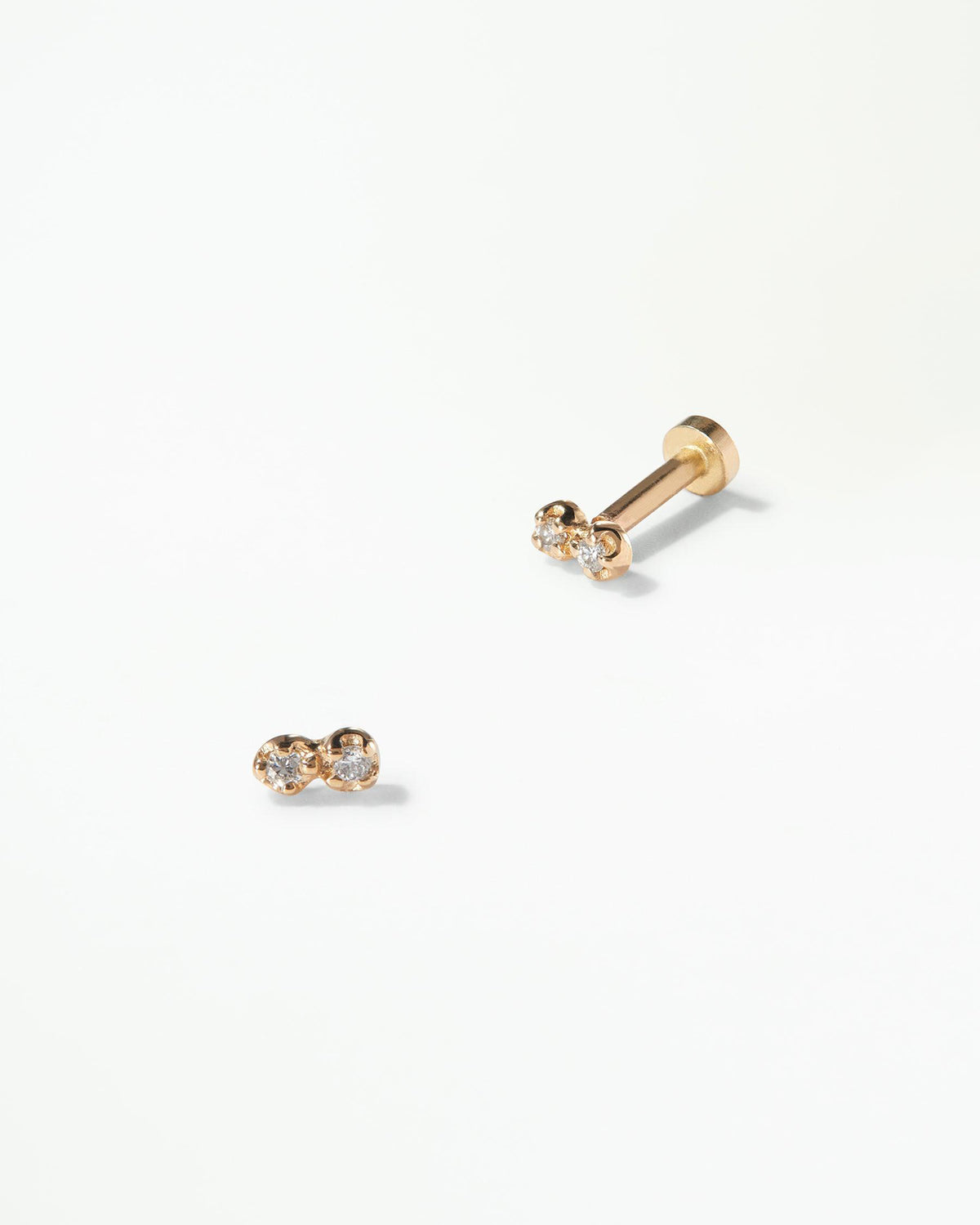 Diamond Dimple Flat Back Earring