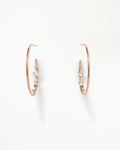 Diamond Inverted Hoop Earring