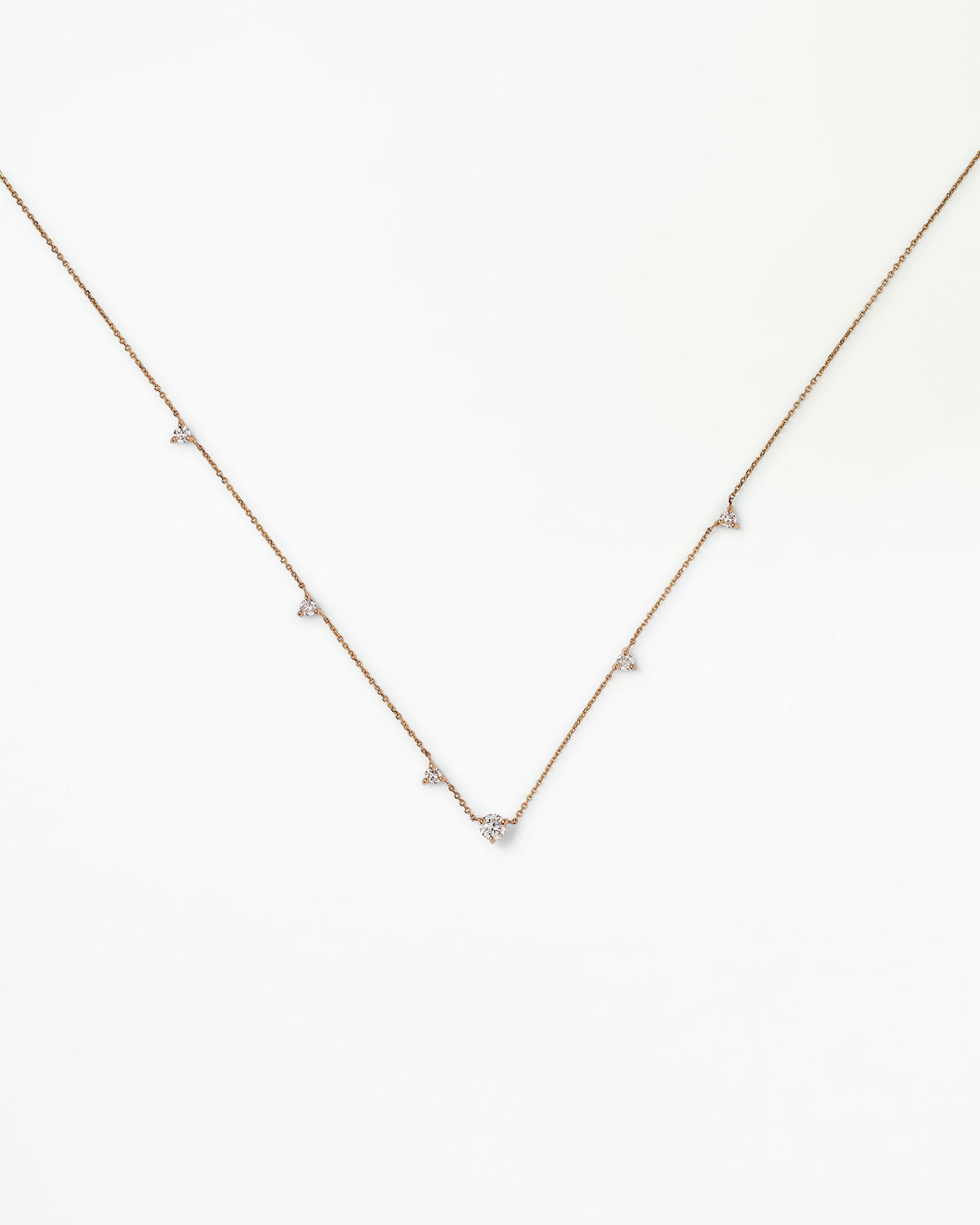 Diamond Linear Chain Necklace