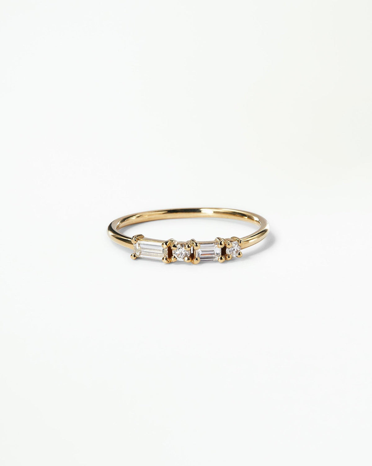 Diamond Pillar Ring
