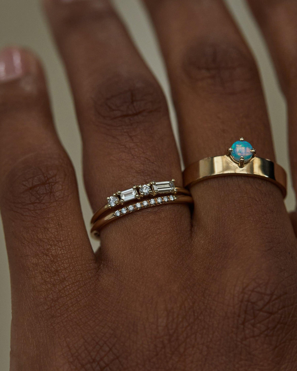 Diamond Pillar Ring