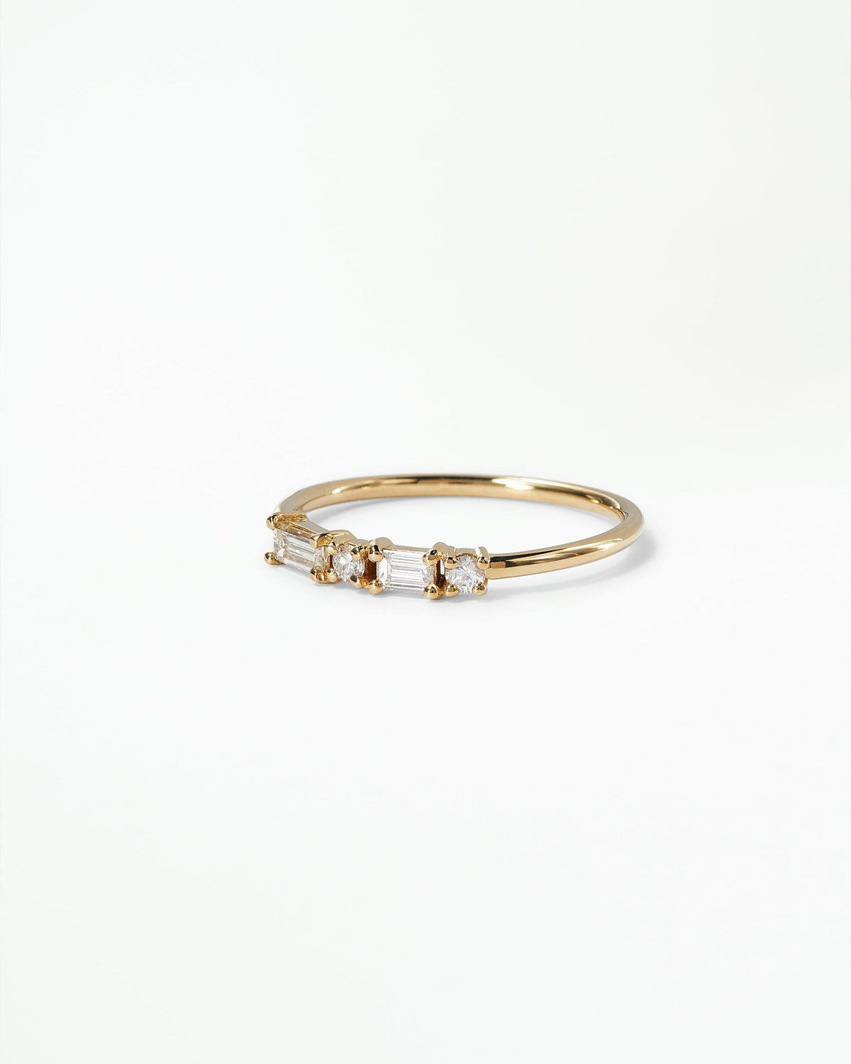 Diamond Pillar Ring