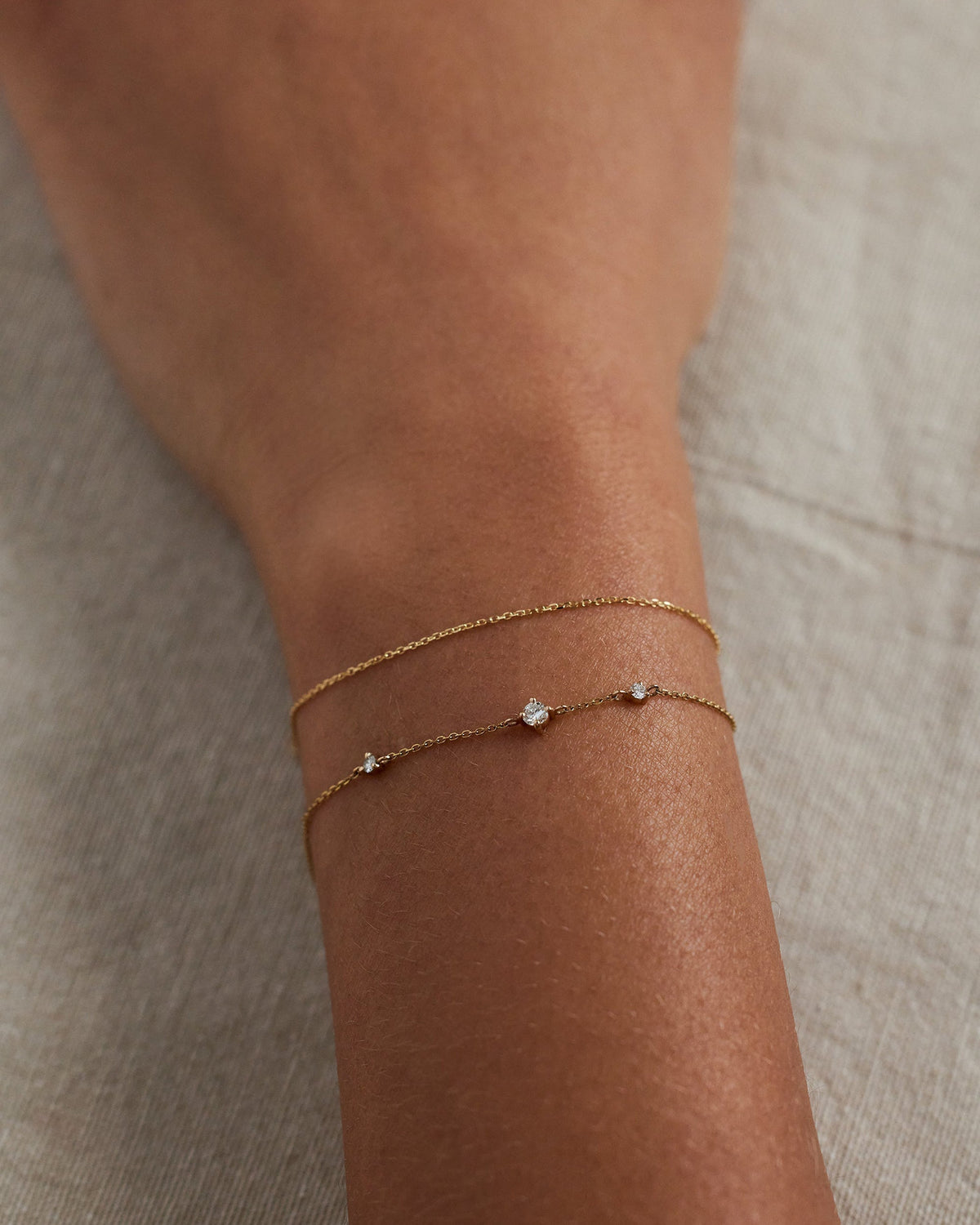 Diamond Three-Step Bracelet