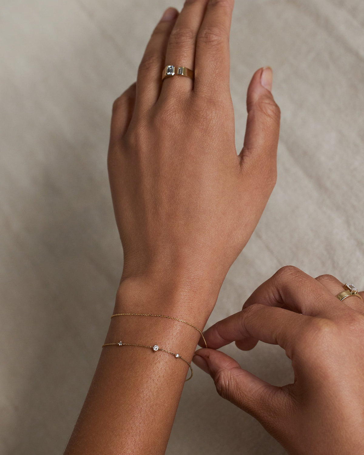Diamond Three-Step Bracelet