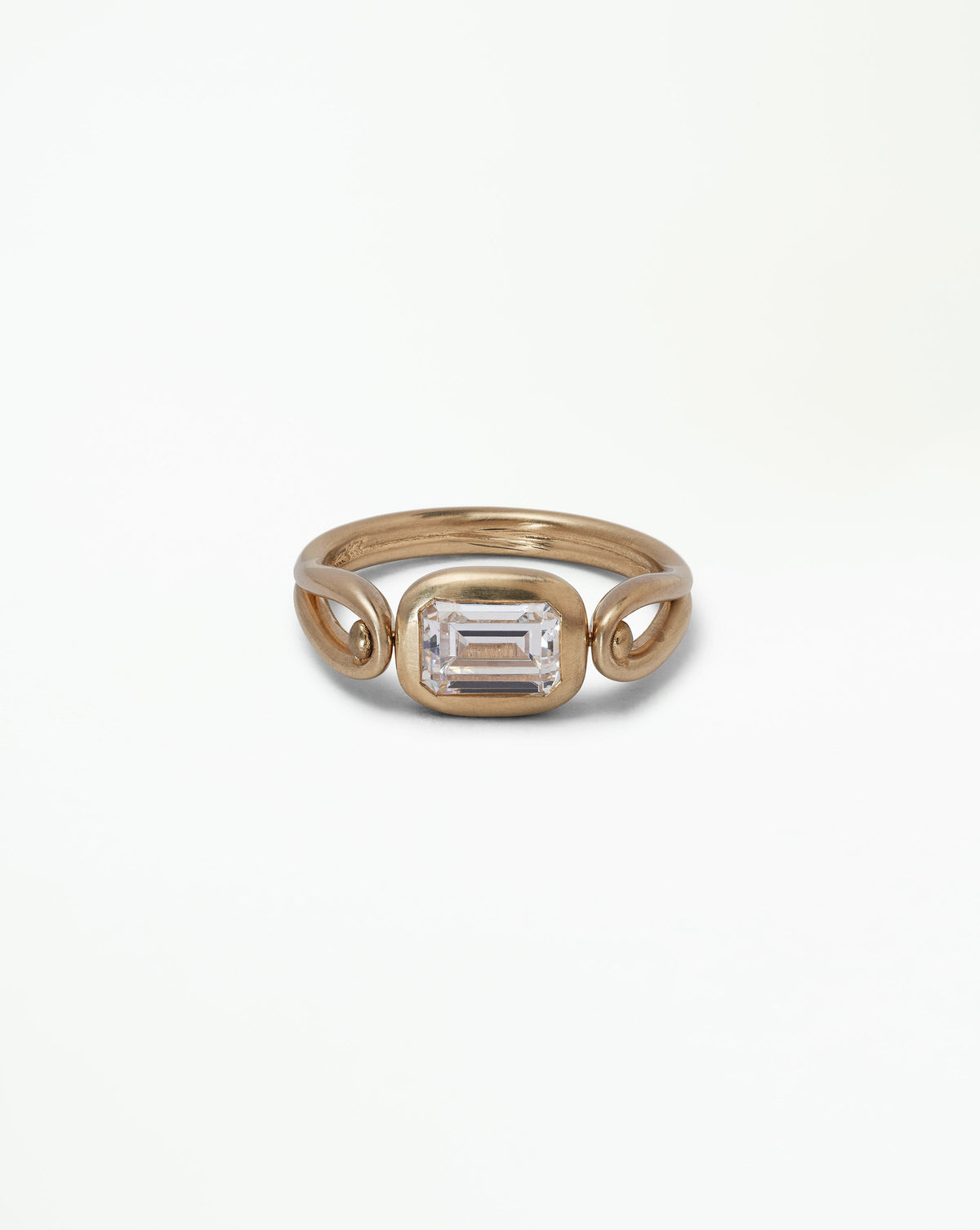 Emerald Cut Diamond Tempo Ring