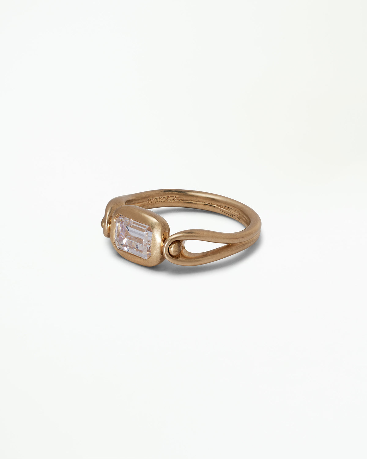 Emerald Cut Diamond Tempo Ring