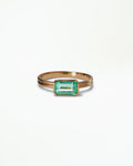 Emerald Cut Emerald Ridge Solitaire Ring No. 11
