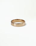 Flat Wedding Band, 4mm