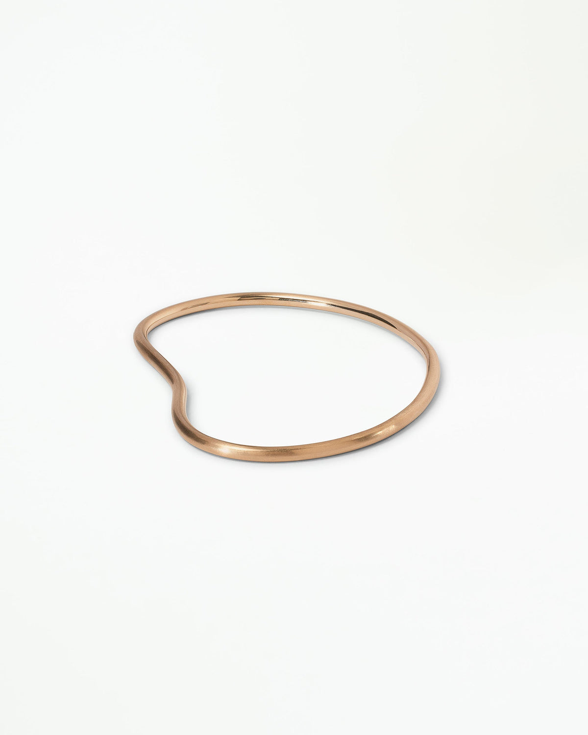 Gold Bean Bangle Bracelet