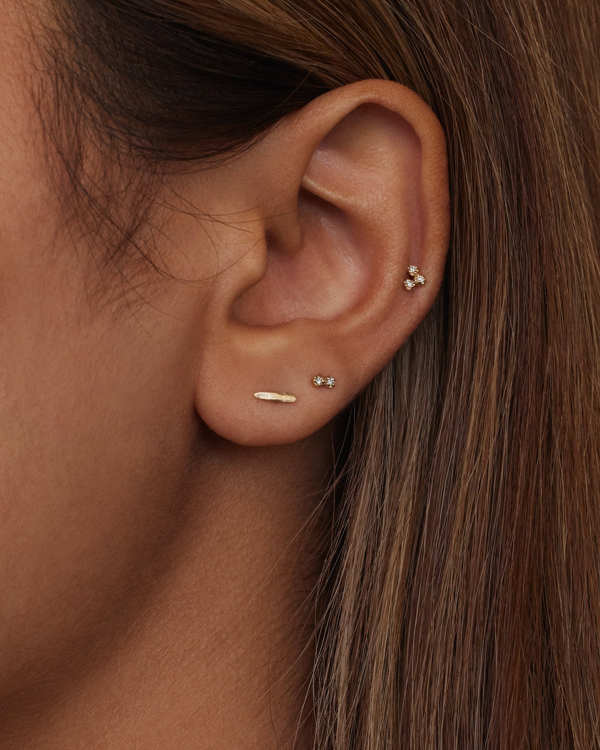 Gold Dash Wisp Earring