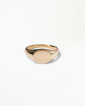 Gold Ellipse Signet Ring