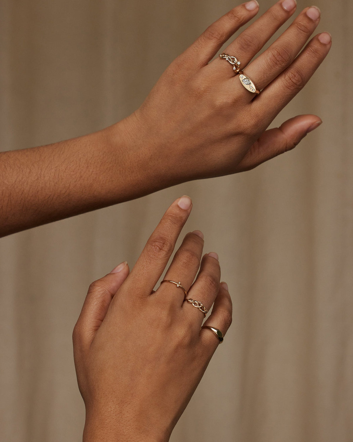 Gold Ghost Hill Ring