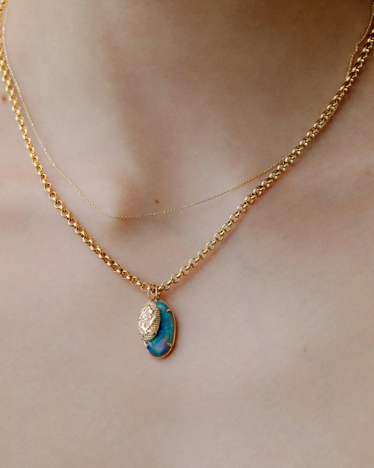 Gold Lace Pendant
