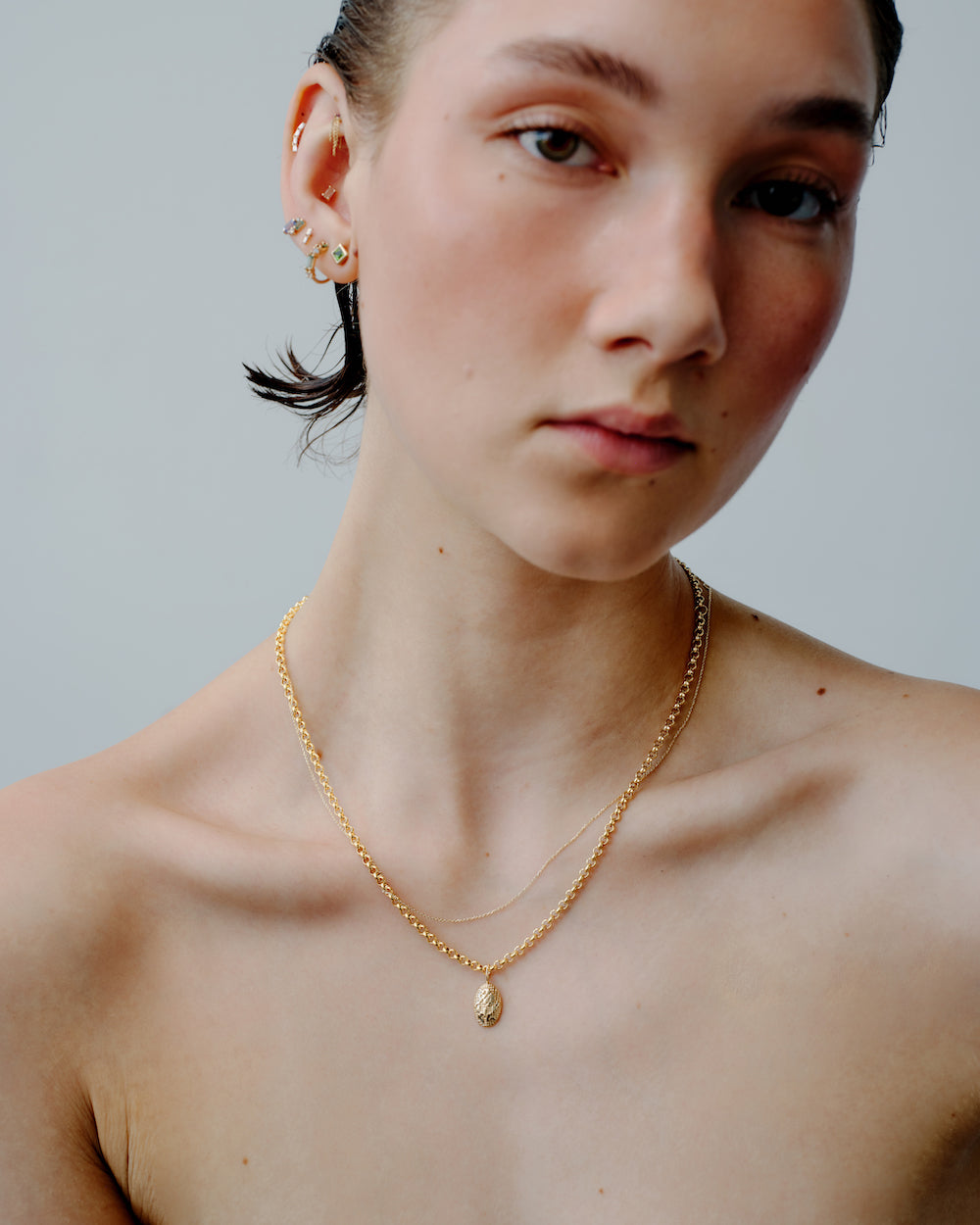 Gold Lace Pendant
