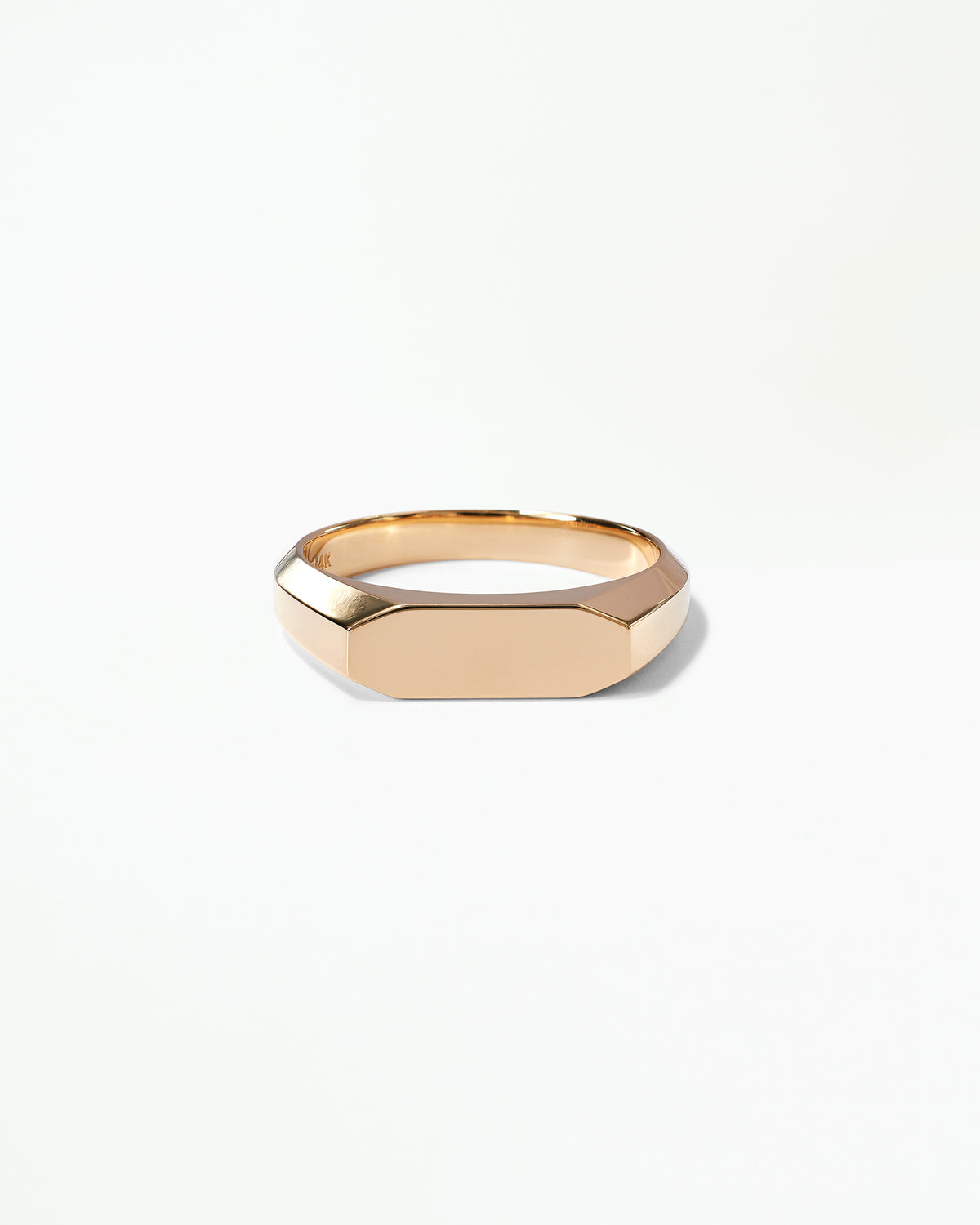 Gold Octet Signet Ring