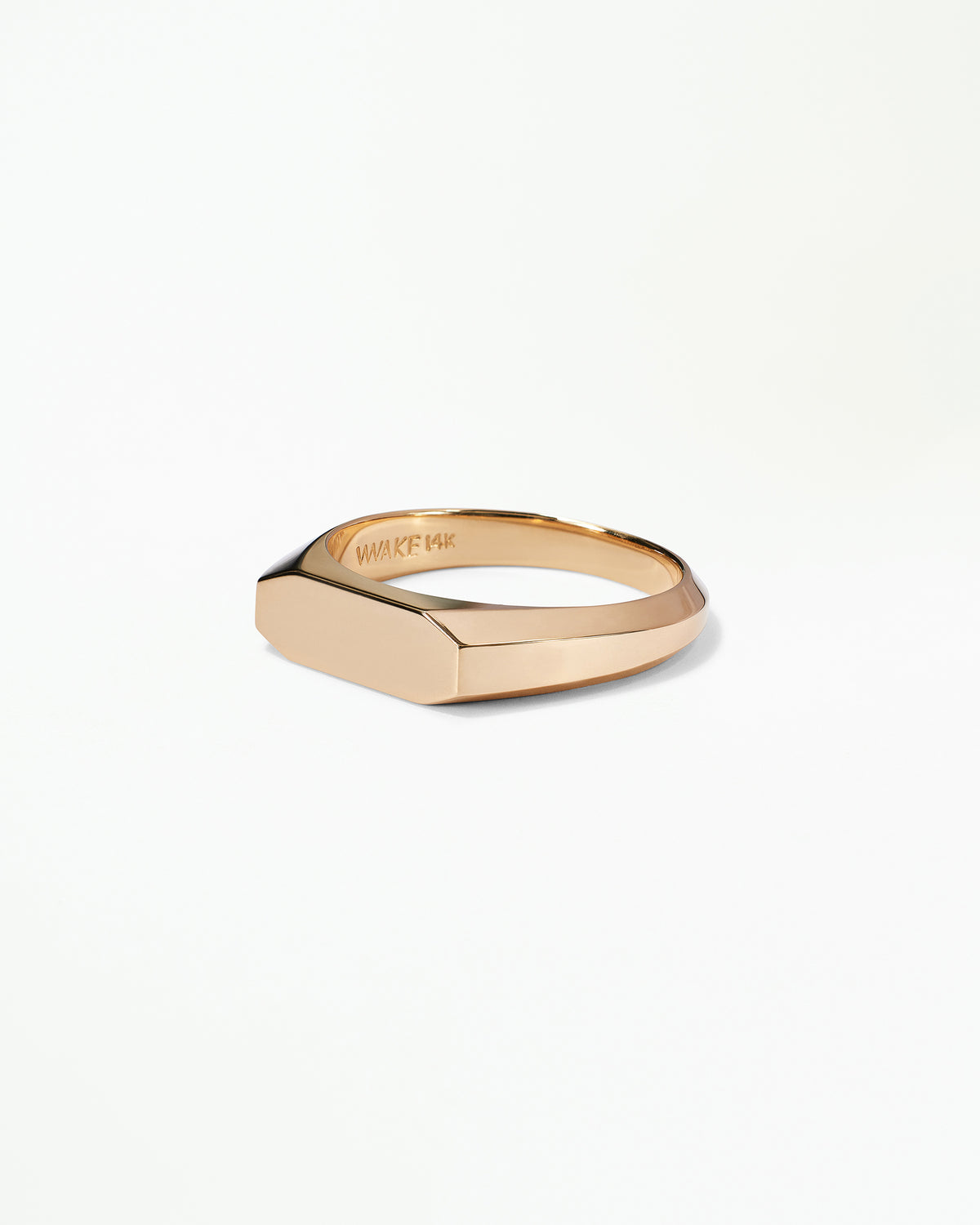 Gold Octet Signet Ring