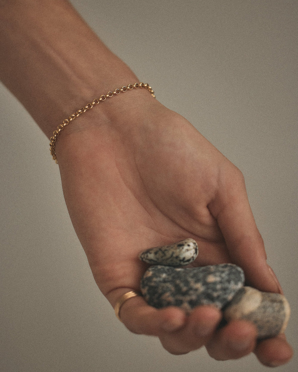 Gold Rolo Chain Bracelet