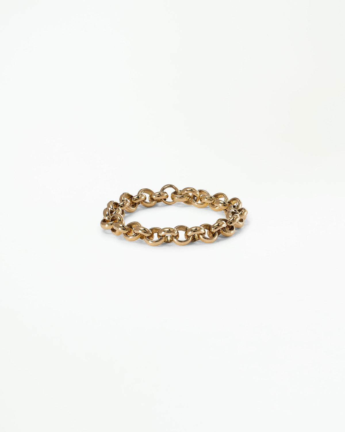 Gold Rolo Chain Ring