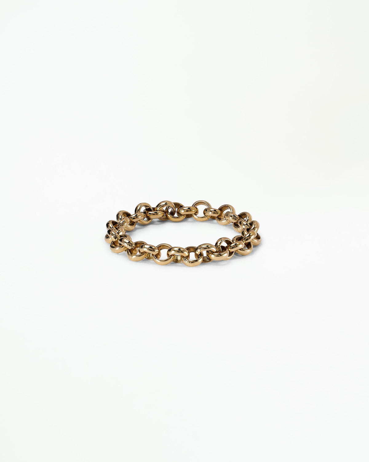 Gold Rolo Chain Ring