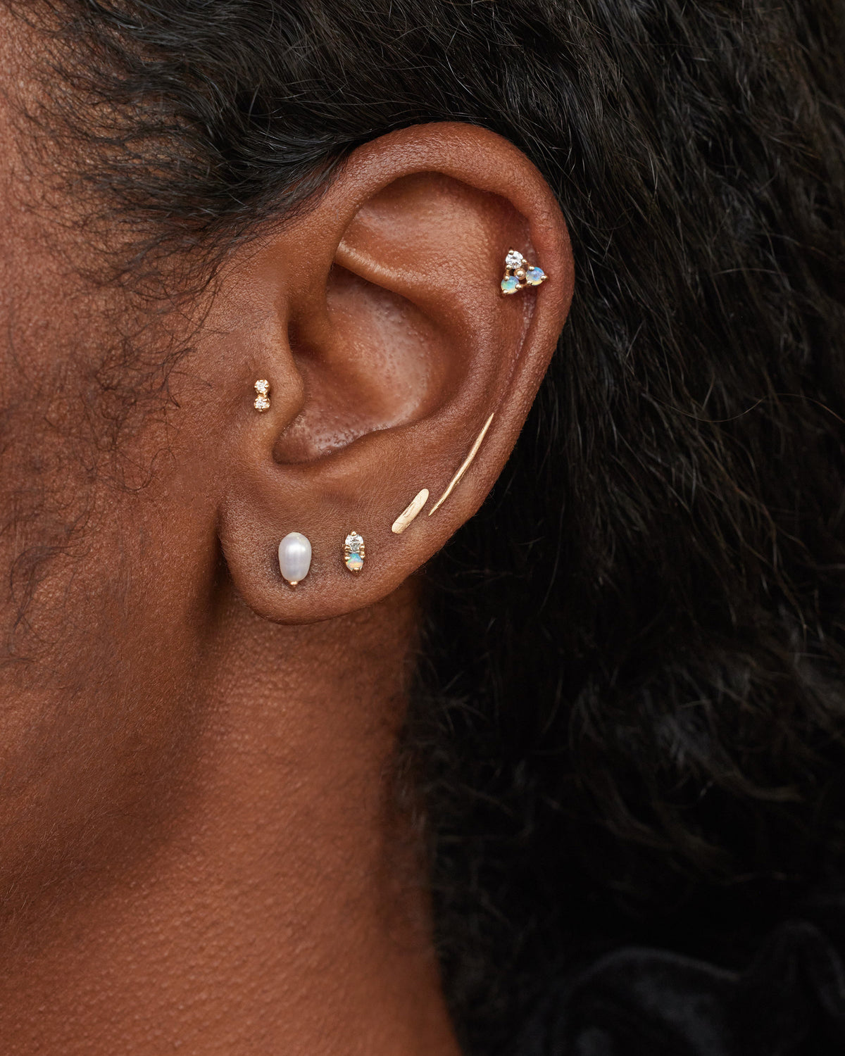 Irregular Pearl Stud Earring