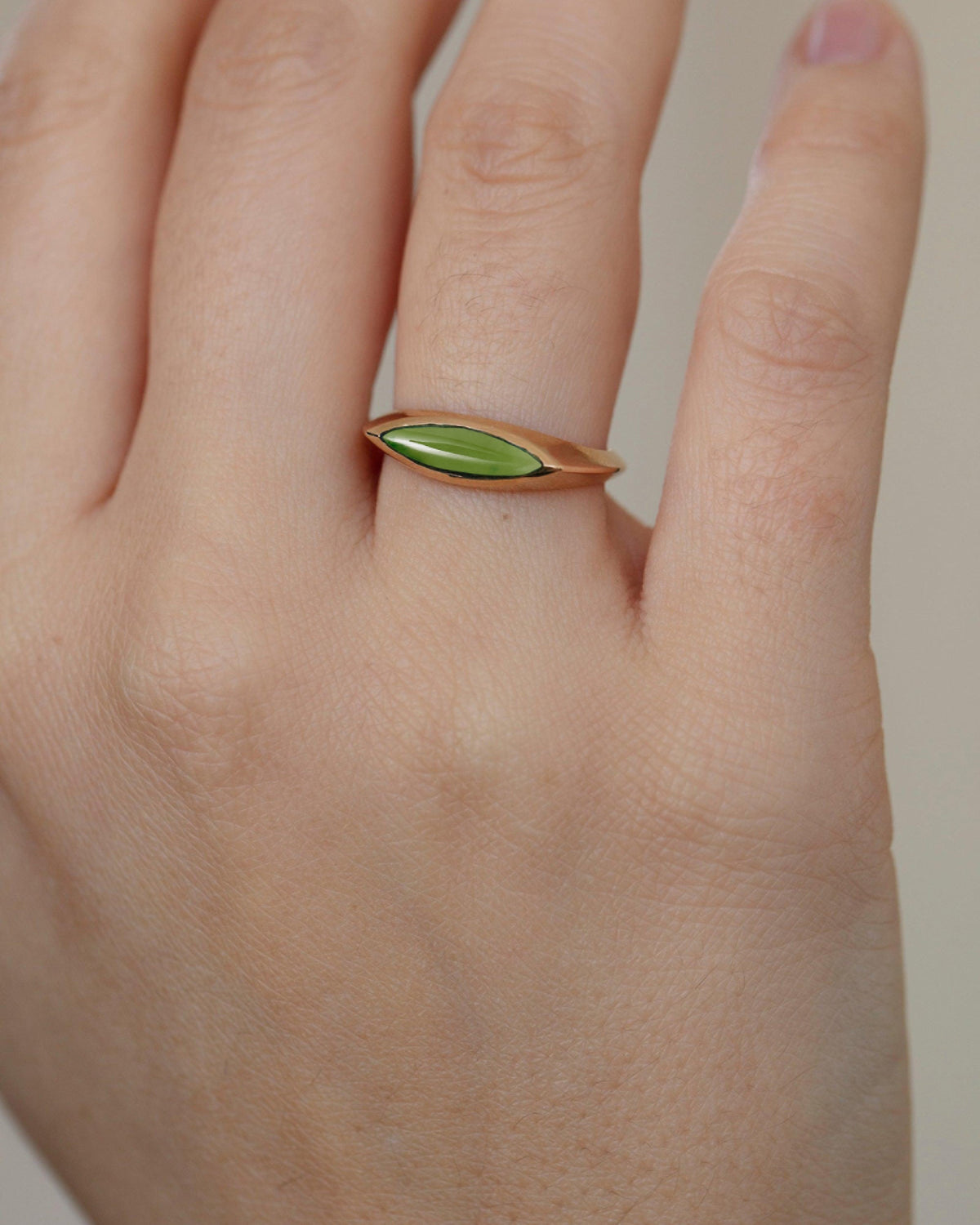 Jade Eye Signet Ring