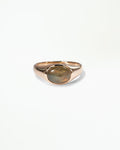 Labradorite Ellipse Signet Ring
