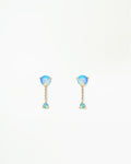 Large Opal Two-Step Chain Earring