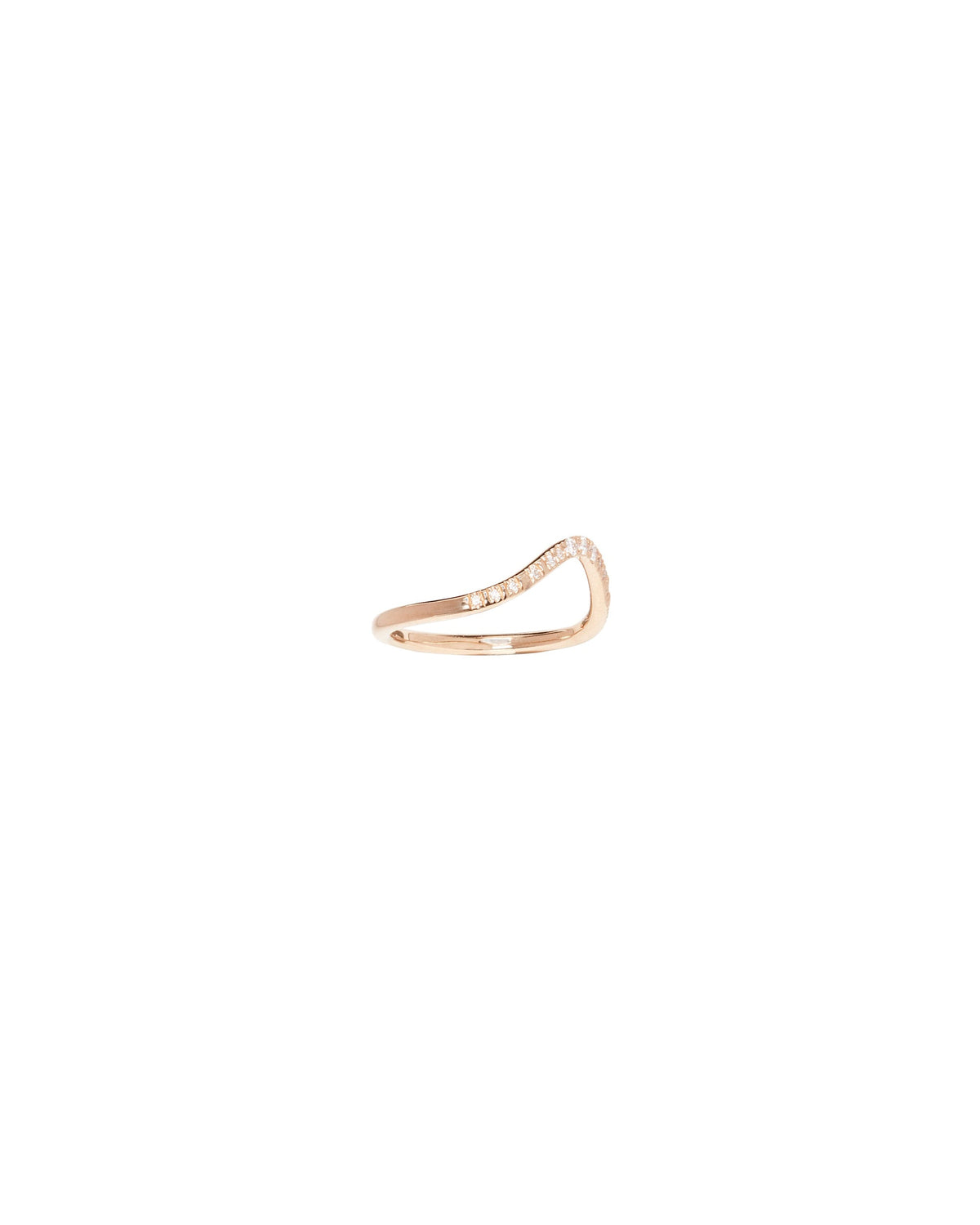 Micropave Diamond Graduated Peak Band