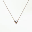 Moonstone and Diamond Nestled Necklace