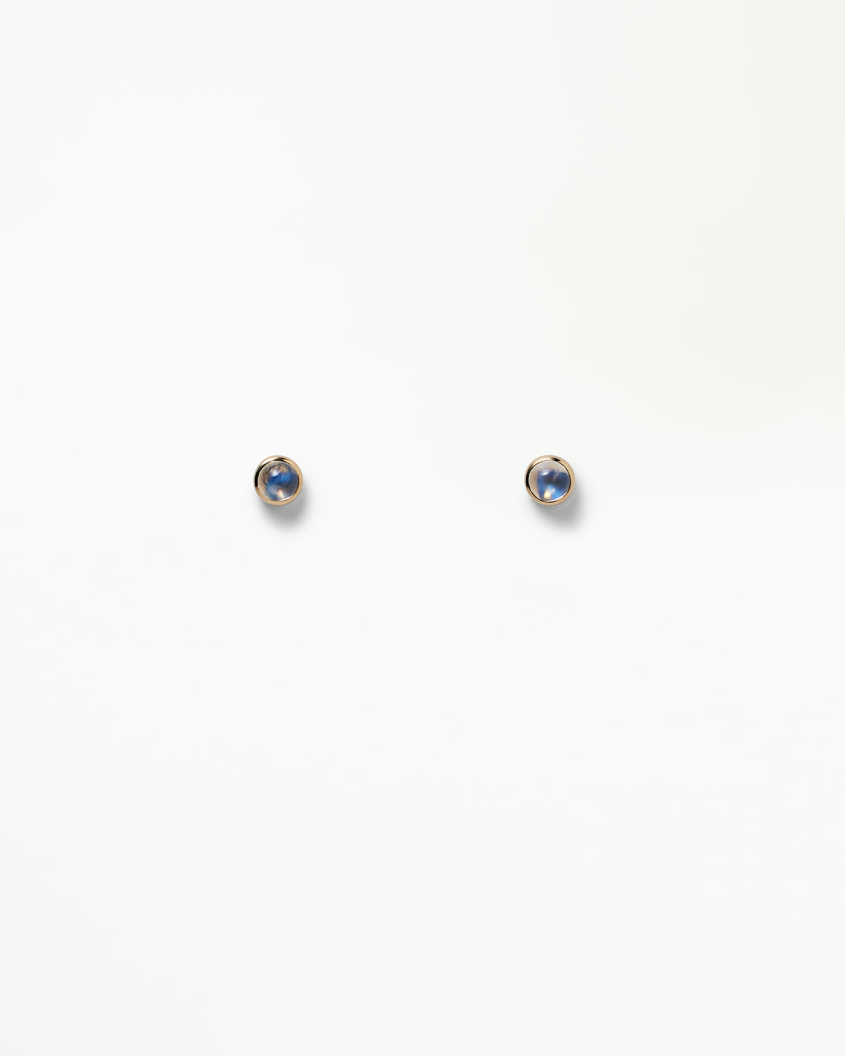 Moonstone Globe Stud Earring