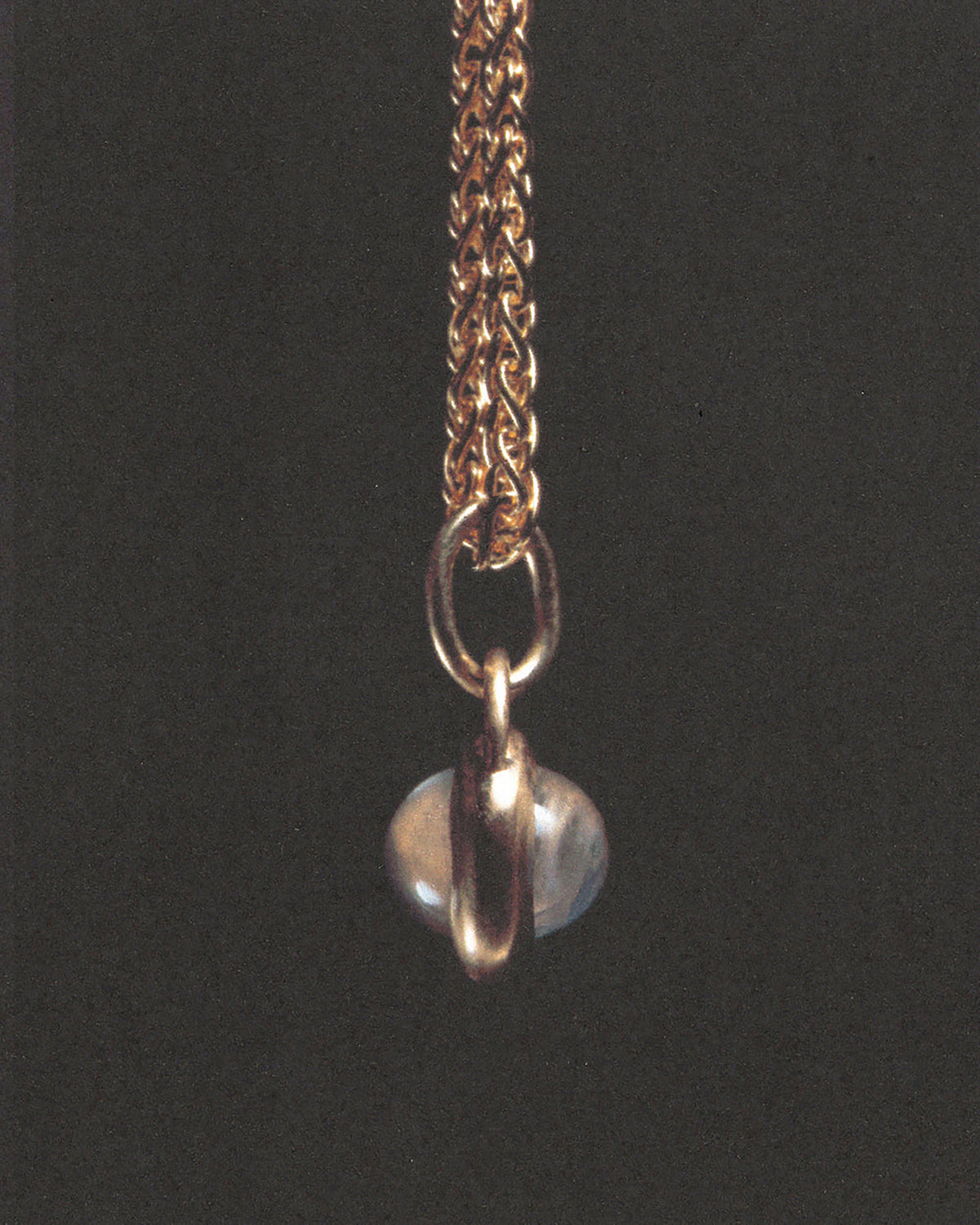 Moonstone Locket Charm