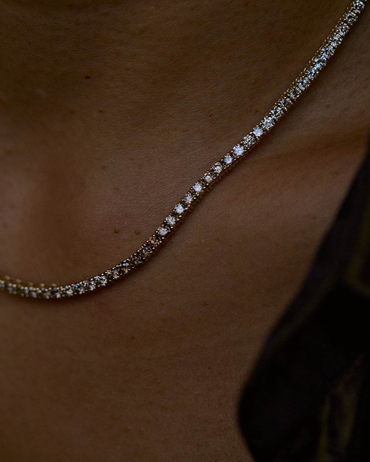One of a Kind Desert Diamond Tennis Necklace
